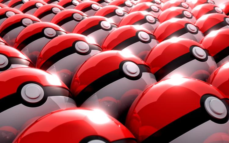 pokeballs organized