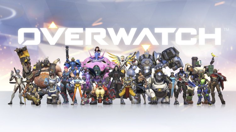 overwatch heroes and logo