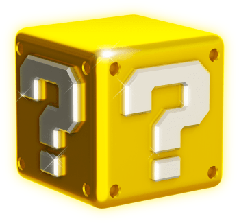 3d question block shiny png
