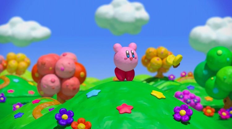 super happy claymation kirby
